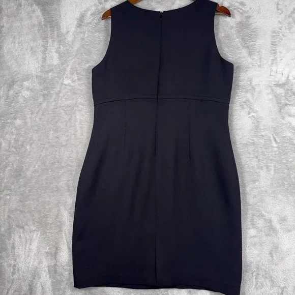 Coldwater Creek Little Black Sheath Dress Lined Sleeveless Versatile Size 16 - Picture 7 of 8